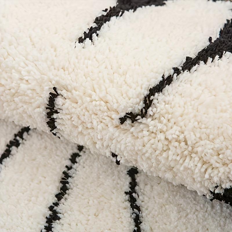 Daisy Carpet Mat Irregular Rugs For Bedroom Round Area Rug Non Slip Bathroom