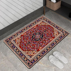Bohemian Floral Area Rug, European Living Room Decor, Soft Floor Mat
