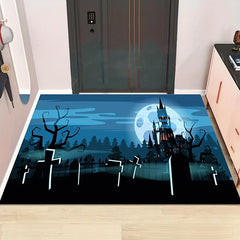 1pc HAPPY HALLOWEEN Area Rug Washable Non-slip Wear-Resistant Carpet Floor Mat