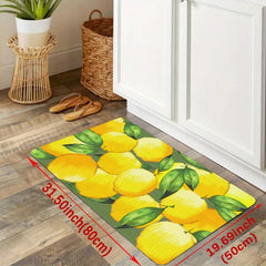 1pc Lemon Kitchen Floor Mat Non slip Kitchen Floor Rug Kitchen Rug Kitchen Mat