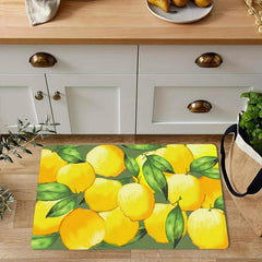 1pc Lemon Kitchen Floor Mat Non slip Kitchen Floor Rug Kitchen Rug Kitchen Mat