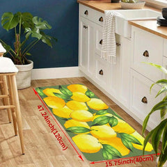 1pc Lemon Kitchen Floor Mat Non slip Kitchen Floor Rug Kitchen Rug Kitchen Mat