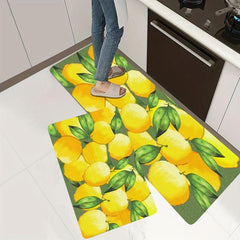1pc Lemon Kitchen Floor Mat Non slip Kitchen Floor Rug Kitchen Rug Kitchen Mat