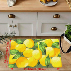 1pc Lemon Kitchen Floor Mat Non slip Kitchen Floor Rug Kitchen Rug Kitchen Mat