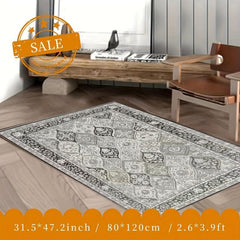 Boho Anti Fatigue Kitchen Rugs Soft Faux Sheepskin Floor Mat