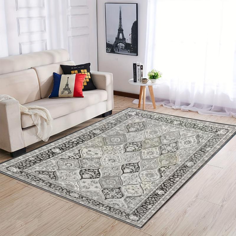 Boho Anti Fatigue Kitchen Rugs Soft Faux Sheepskin Floor Mat