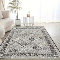 Boho Anti Fatigue Kitchen Rugs Soft Faux Sheepskin Floor Mat