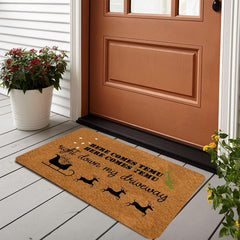 Christmas Entrance Door Mat Non slip Soft Absorbent Funny Doormat Indoor Decor