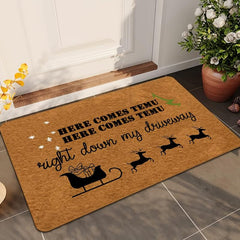Christmas Entrance Door Mat Non slip Soft Absorbent Funny Doormat Indoor Decor