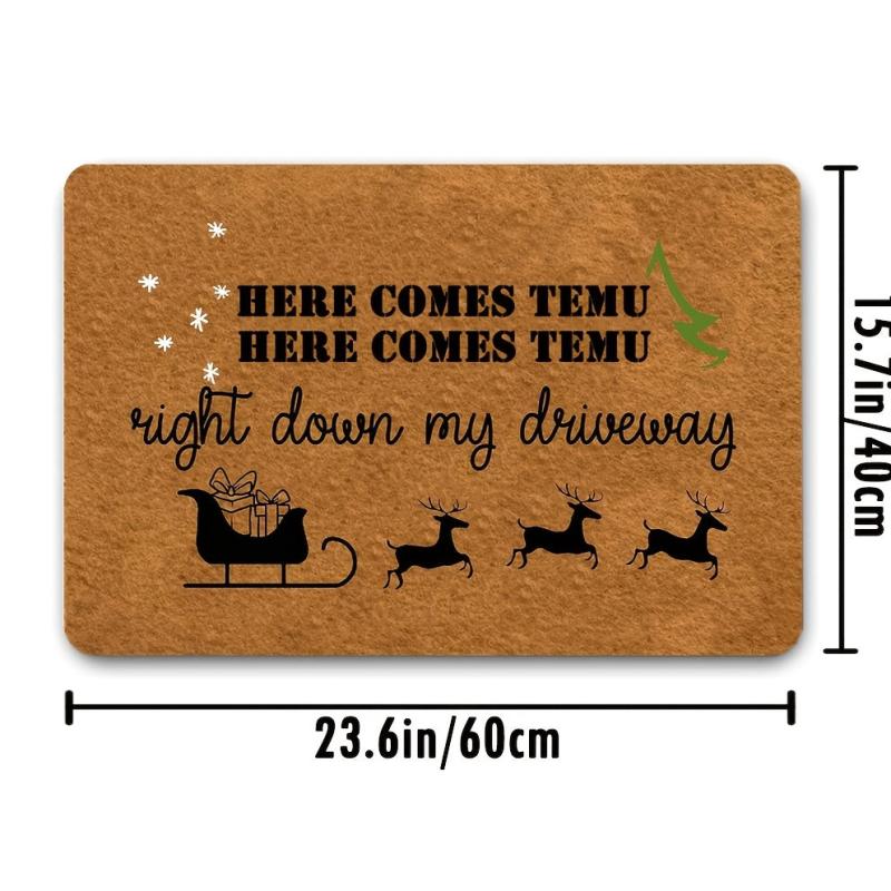 Christmas Entrance Door Mat Non slip Soft Absorbent Funny Doormat Indoor Decor