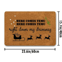Christmas Entrance Door Mat Non slip Soft Absorbent Funny Doormat Indoor Decor