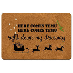 Christmas Entrance Door Mat Non slip Soft Absorbent Funny Doormat Indoor Decor