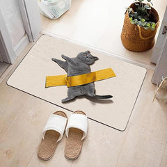 3D Cat Floor Mat Realistic Cat Carpet Entrance Door Carpet