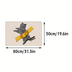 3D Cat Floor Mat Realistic Cat Carpet Entrance Door Carpet