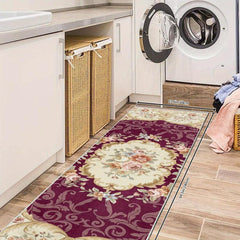 Vintage Floral Laundry Room Runner Rugs Long Oriental Hallway Rug Runner