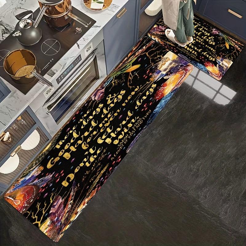 Soft Anti Fatigue Kitchen Rug Waterproof Non Slip Memory Foam Mat