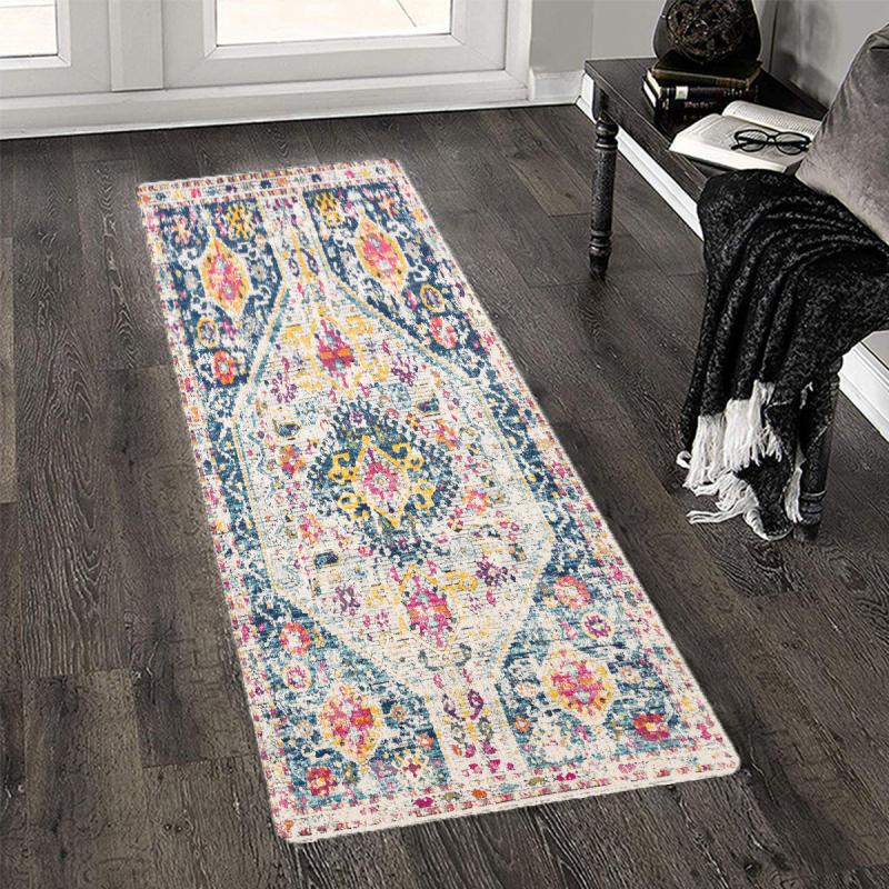 Bohemian Persia Floor Mat Kitchen Non-slip Carpet Bedroom Decor Rug