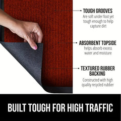 All Season Heavy Duty Entryway Floor Mat Machine Washable