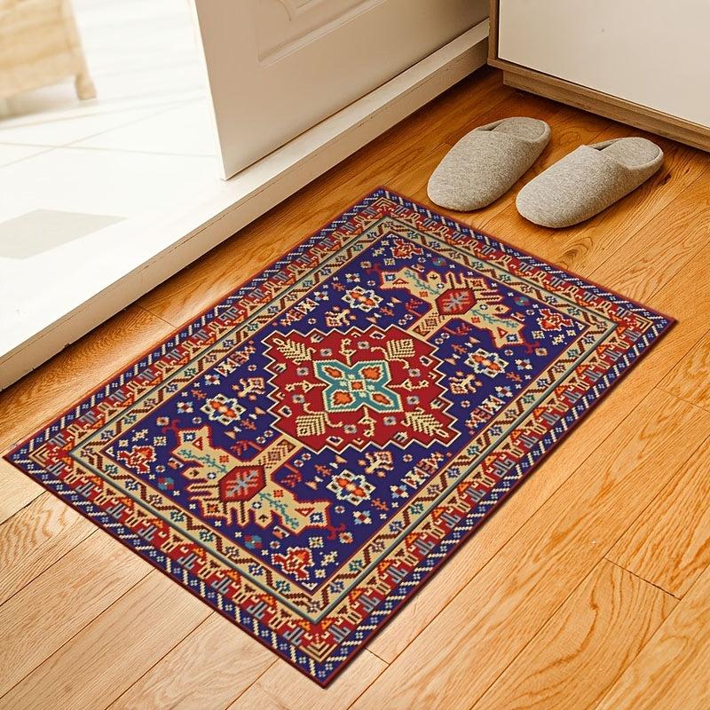 European Style Crystal Velvet Rug Non Slip Floor Mat 23.6x35.4in