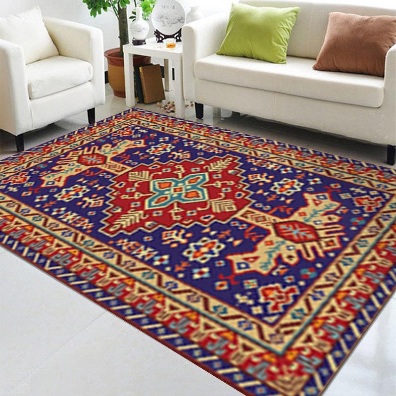 European Style Crystal Velvet Rug Non Slip Floor Mat 23.6x35.4in