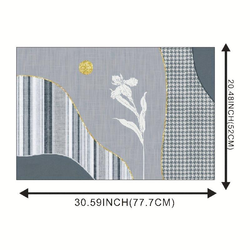 Flower Pattern Floor Mat Soft Non Slip Bath Rug Machine Washable Bath Mat