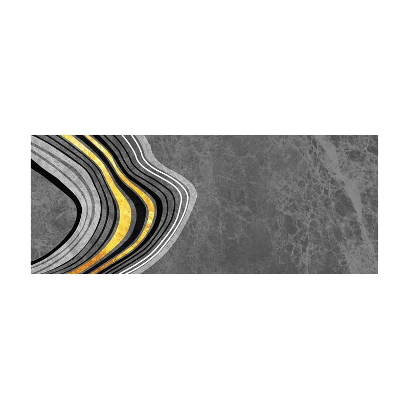 Nordic Geometric Area Rug Vintage Distressed Polyester Carpet