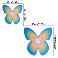 Irregular Cartoon Butterfly Area Rug Fleece Bedroom
