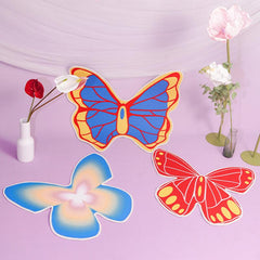 Irregular Cartoon Butterfly Area Rug Fleece Bedroom