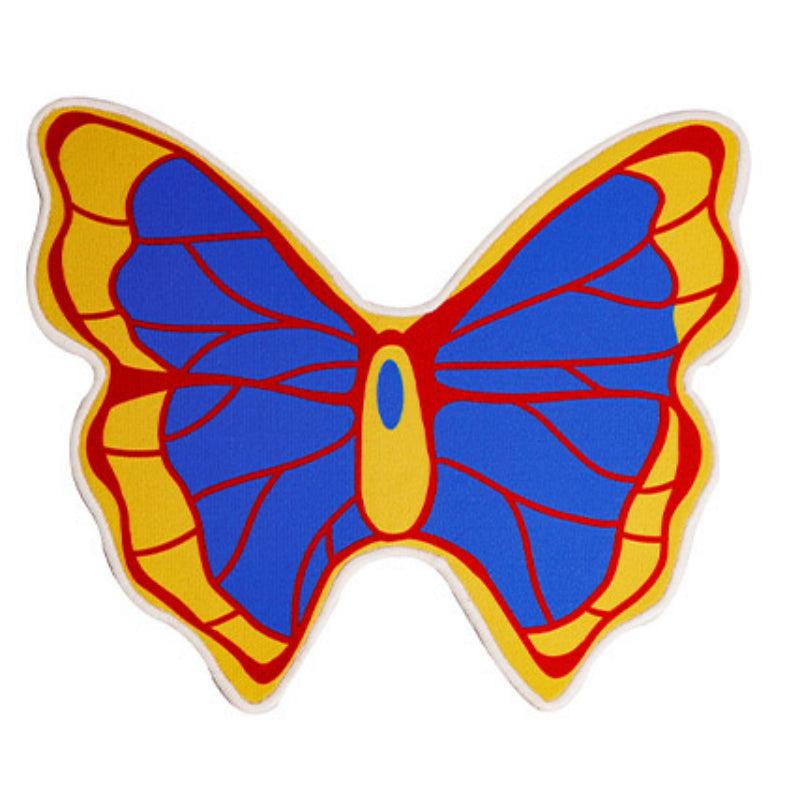Irregular Cartoon Butterfly Area Rug Fleece Bedroom