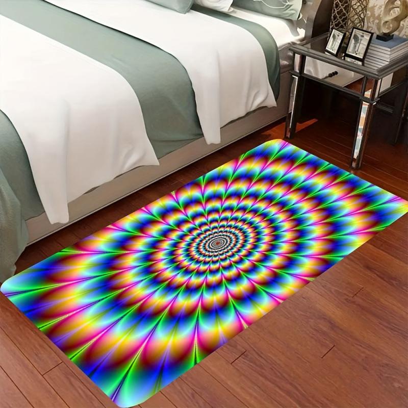 3D Abstract Stun Rug Entrance Door Floor Mat Non-slip Living Room Decorative Rug