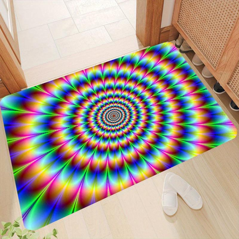 3D Abstract Stun Rug Entrance Door Floor Mat Non-slip Living Room Decorative Rug