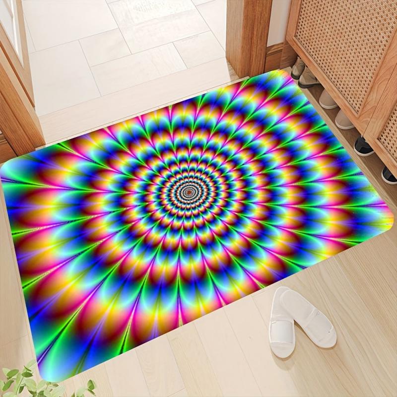 3D Abstract Stun Rug Entrance Door Floor Mat Non-slip Living Room Decorative Rug