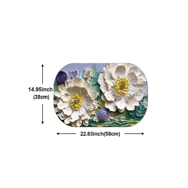 Non Slip Diatom Mud Bath Rug Absorbent Quick Dry Shower Carpet for Home