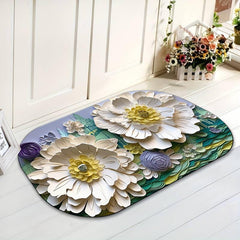 Non Slip Diatom Mud Bath Rug Absorbent Quick Dry Shower Carpet for Home
