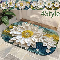 Non Slip Diatom Mud Bath Rug Absorbent Quick Dry Shower Carpet for Home