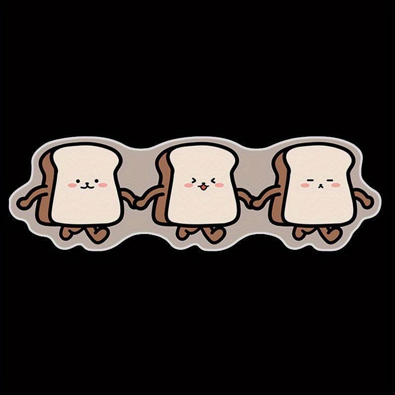 Cartoon Bread Kitchen Rug Non-slip Soft Door Mat Absorbent Durable Carpet