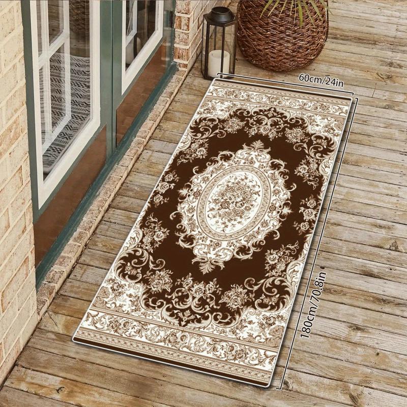 Boho Area Rug for Living Room Washable Persian Rug Soft Vintage Carpet Doormat