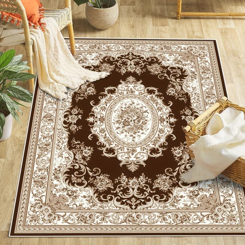 Boho Area Rug for Living Room Washable Persian Rug Soft Vintage Carpet Doormat