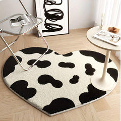 Heart Shaped Non Slip Rugs for Girls Bedroom Living Room Bathroom
