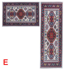 2pcs Modern Non Slip Kitchen Mat Lovely Rug Polyester Washable Doormat