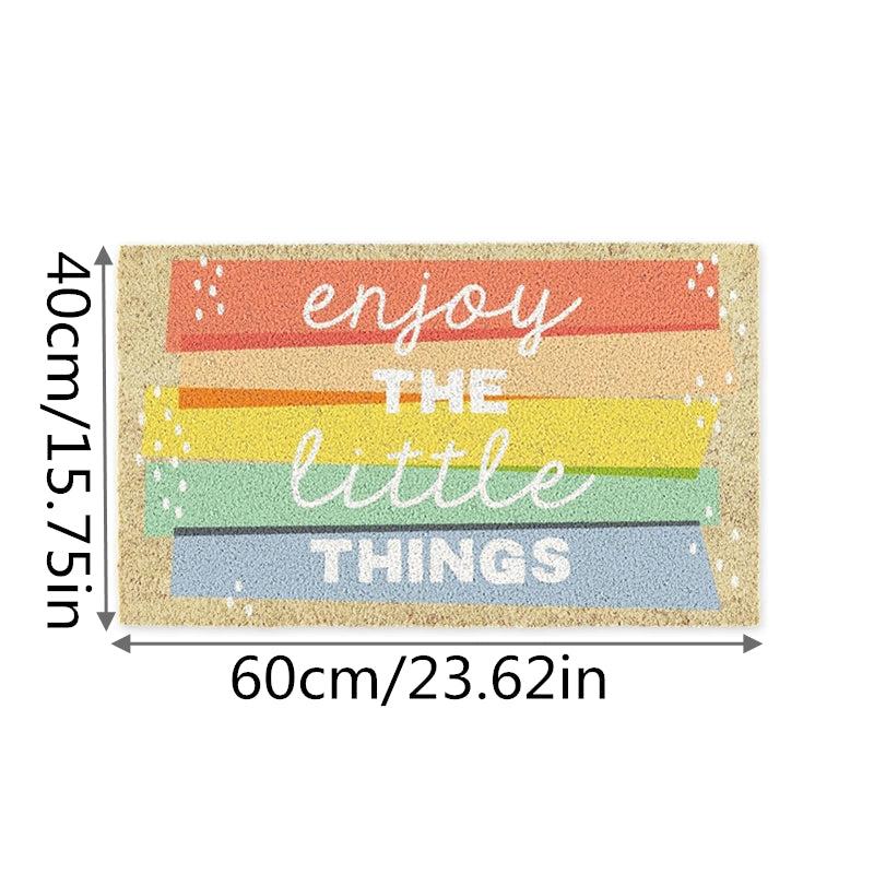 1pc Natural Welcome Doormat Outdoor Entrance Front Porch Door Mat