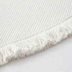 Christmas Decor Woven Area Rug with Tassels