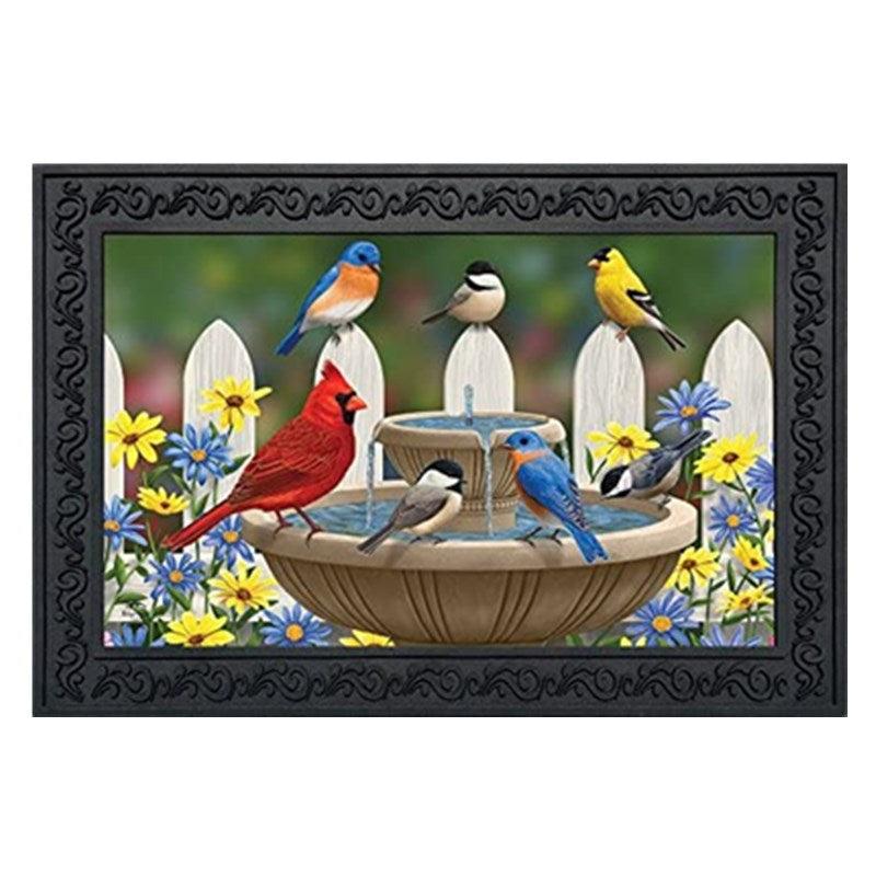 Bird's Nest Gathering Carpet Door Mat Flower Decor Home Supplies