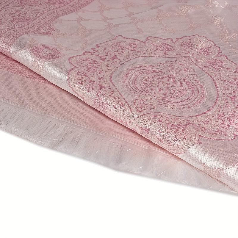 Portable Muslim Prayer Mat and Beads Set Soft and Durable Travel Prayer Mat