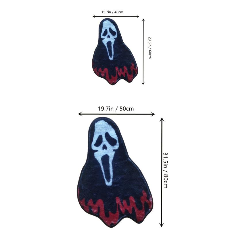 Halloween Horror Floor Mat Soft Non Slip Bath Rug Absorbent Carpet