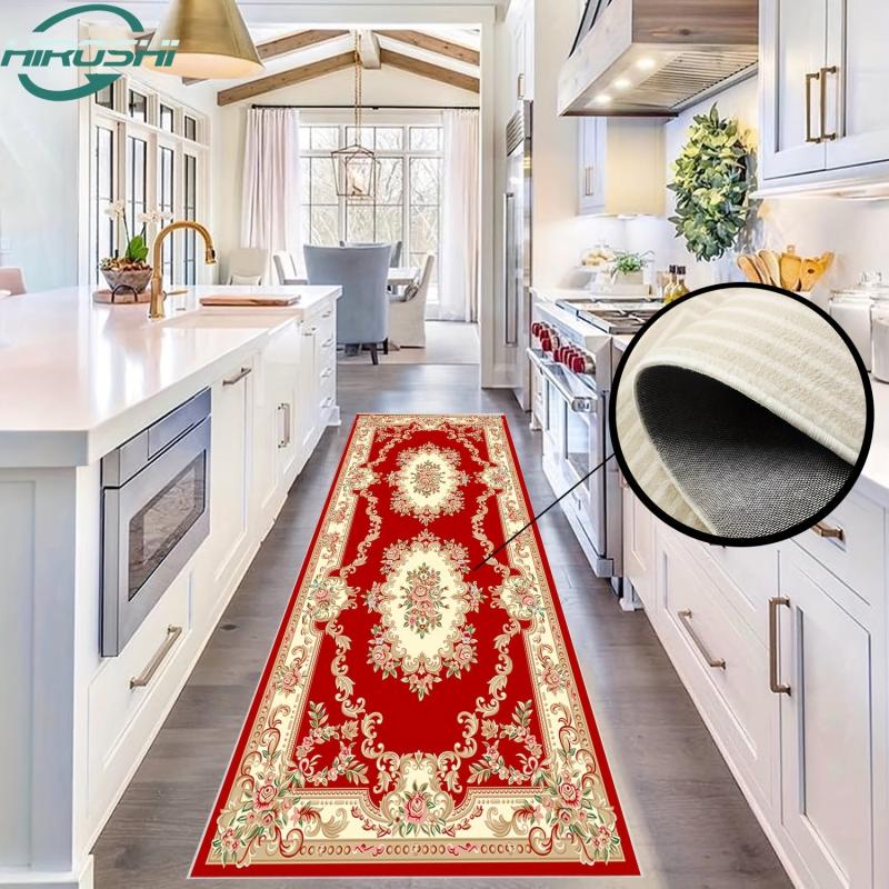 Soft Fluffy Boho Rug Runner Non Slip Hallway Runner Rug