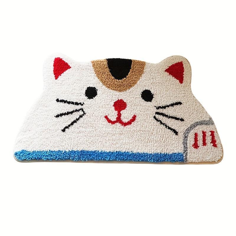 Cat Shag Area Rug Non slip Floor Mat Living Bedroom Entry Welcome Doormat