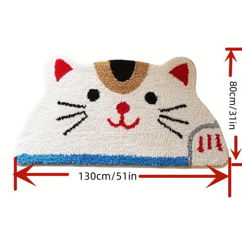 Cat Shag Area Rug Non slip Floor Mat Living Bedroom Entry Welcome Doormat