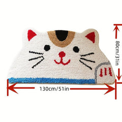 Cat Shag Area Rug Non slip Floor Mat Living Bedroom Entry Welcome Doormat