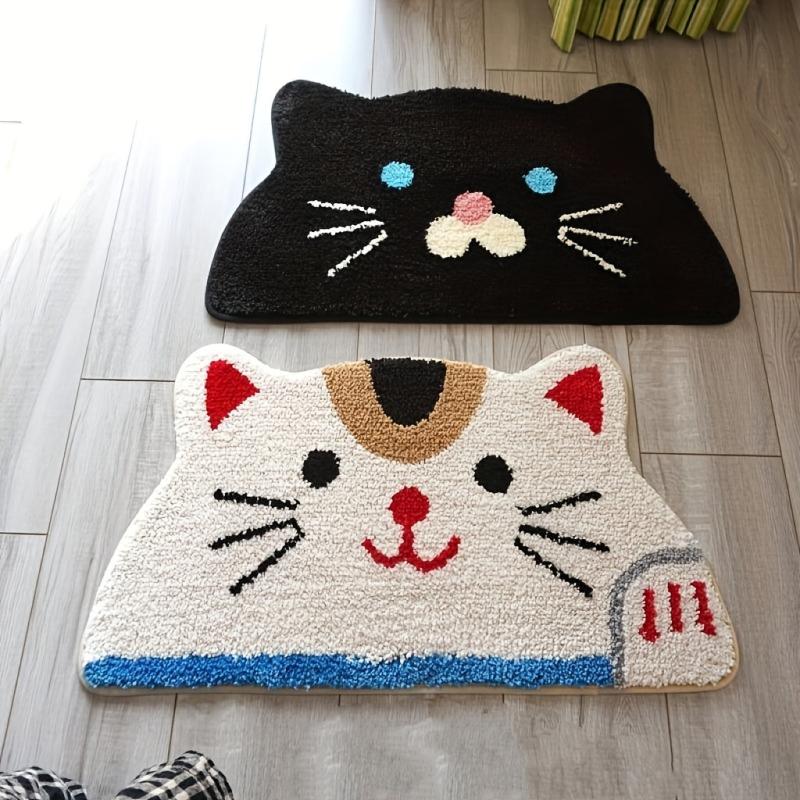 Cat Shag Area Rug Non slip Floor Mat Living Bedroom Entry Welcome Doormat
